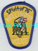 OHIO,WELLINGTON POLICE HAT PATCH 1